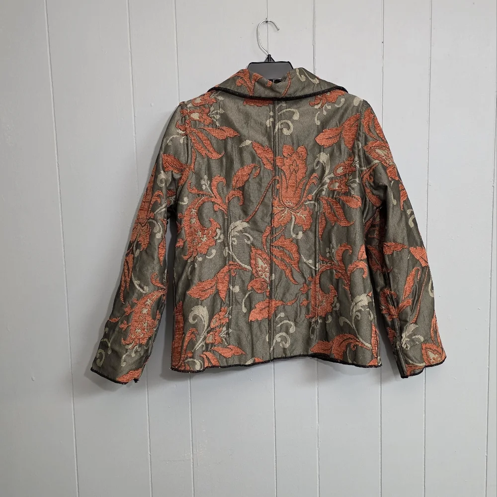 Parsley & Sage Tapestry Reversible Boho Art Blazer Jacket - Picture 14 of 14